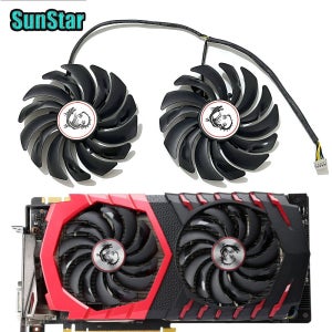새로운 PLD10010S12HH 95MM 0.4A GTX 1080 RX 580 GPU 쿨링 팬 MSI RX570 580 470 480 GTX 1060 1070 1080Ti 그래픽 
