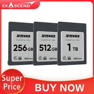 엑사센드 CFexpress 타입 A 카드 4.0 고속 256GB 512GB 1TB 에센셜 프로 메모리 카드 VPG 400 (8K 소니 카메라용)