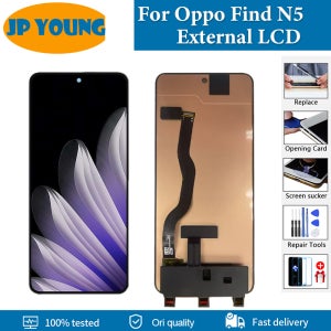 6.62인치 AMOLED 외부 LCD Oppo Find N5 LCD 디스플레이 CPH2671 PKH110 PKH120 소형 LCD 터치 스크린 디지타이저 어셈블리 교체