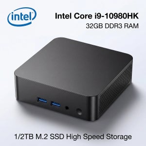 초소형 미니 PC 인텔 I9-10980HK 윈도우 11 32GB 램 2048GB SSD 4K 3.6Ghz 가정 사무실 학생용 미니 데스크탑 컴퓨터