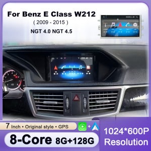 메르세데스 벤츠 E 클래스 W212 2009-2015 NTG 4.0 및 NTG 4.5 시스템용 7인치 카 라디오 멀티미디어 무선 카플레이 WIFI DSP 네비