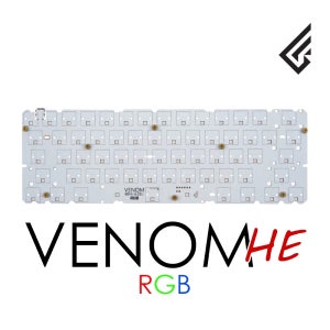 Geonworks Venom 60 HE 게이밍 키보드 PCB 지원 GH60 tofu60 holy60 쉘 0.1mm 래피드 트리거 8000hz 폴링 레이트 웹 드라이버