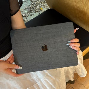 맥북 네오 에어 13.6인치 M5 M3 노트북 프로 15 M4 A3241용 나무결 무늬 케이스, 맥북 프로 14인치 11인치 2025년형 하드쉘 커버