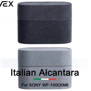 알칸타라 케이스용 SONY WF-1000XM6 고급 가죽 수제 케이스 WF 1000XM6 WF 1000XM6 커버 보호 이어폰 케이스