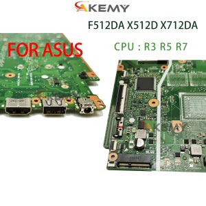 F512DA X512DA 노트북 마더보드 아수스 X512D X712DA X512DK M712D 메인보드 0GB/4GB-RAM R3-3200 R5-3500 R7-3700U