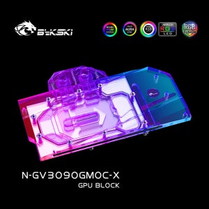 GIGABYTE RTX 3080 GAMING OC 3X 10G/3090/3080ti GPU 카드용 Bykski 워터 블록/두꺼운 구리판 N-GV3090GMOC-X