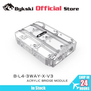 Bykski 그래픽 카드 GPU 수로 연결 조정 브리지, 워터 블록 쿼드 GPU 40mm SLI CF 연결 브리지, 그래픽용