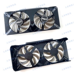PALIT RTX2060 RTX2070 GTX1660 GTX1660S GTX1660ti 듀얼 Gaphics 카드(LED 없음)용 새 프레임 쉘 팬