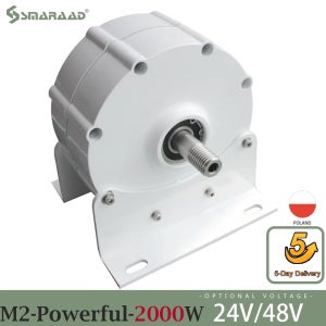 저속 풍력 터빈 및 물 터빈, 기어리스 영구 자석 발전기, 2000W, 24V, 48V