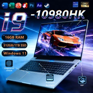 코어 i9-10980HK 노트북 16GB 램 1TB/2TB SSD 백라이트 키보드 지문인식 기능 게이밍 및 비즈니스 겸용 노트북