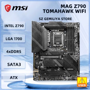 MSI Z790 마더보드 MAG Z790 TOMAHAWK WIFI LGA1700 DDR5 M.2 지원 14900F 14700 13600 12400 12300 12100 cpu NV