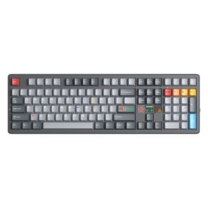 AULA F108 Pro V2 무선 키보드 트라이 모델 매크로 게이밍 키보드 가스켓 핫스왑 풀 사이즈 키보드 TFT 스마트 디스플레이 탑재