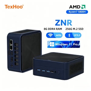 텍스후 미니 PC AMD 라이젠7 5800H R5-7530U 5625U 16G DDR4 2666MHz 512G SSD WIFI6 BT5.2 데스크탑 미니 컴퓨터 듀얼 4K 디스플레