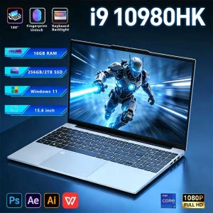 인텔 I9-10980HK 게이밍 노트북 16GB 램 1TB M.2 SSD 윈도우 11 프로 오피스 스터디 휴대용 노트북 컴퓨터