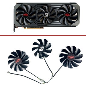 POWERCOLOR Radeon 그래픽 카드용 DIY 냉각 선풍기, 레드 데빌 OC 그래픽 카드 교체 선풍기, RX6700XT 6750 6750XT 6800 6800XT 6900X