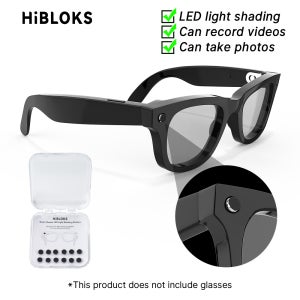 HIBLOKS LED 눈부심 방지 스티커 레이밴 메타 GEN2 웨이페어러/스카일러/헤드라이너 및 오클리 메타 HSTN AI 스마트 안경 액세서리