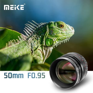 Meike 50mm F0.95 Aps-C 수동 초점 렌즈, Sony E/Fuji X/M43/Canon EF-M/Nikon Z 마운트 카메라 호환