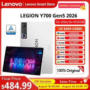 레노버 리전 Y700 5세대 게이밍 태블릿 오리지널 CN 버전 스냅드래곤 8 엘리트 Gen5 8.8인치 3K 165Hz 디스플레이 9000mAh 안드로이드 패드 PC