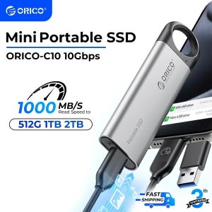 ORICO 1TB 외장 SSD 최대 150MB/S 걸이형 디자인 휴대용 솔리드 스테이트 드라이브 스토리지 태블릿 노트북용 PSSD C15