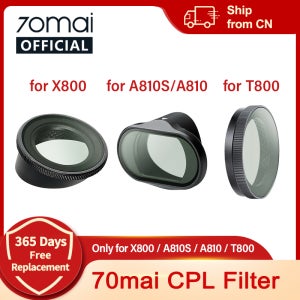 70mai A810 Lite/ A810S/ A810/ X800/ T800 원형 편광 렌즈 필터 렌즈 캡용 오리지널 70mai CPL 필터
