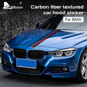 AIRSPEED M 퍼포먼스 비닐 카본 파이버 후드 스티커 데칼 (BMW F32 F22 F30 F10 F15 E60 E46 E92 E82 E90 G20 G30 악세사리용)
