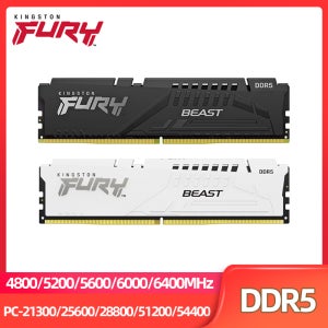 Kingston Fury Beast DDR5 Ram 8GB 16GB 32GB 4800 5200 5600 6000 6400MHz 데스크탑 메모리 288Pin 1.1V DIMM PC5