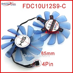 그래픽 카드 냉각 선풍기, VGA 선풍기, HIS RX 470 RX474 RX570 RX574 RX580 RX588, FD9010H12S FDC10U12S9-C, 85mm, 12V