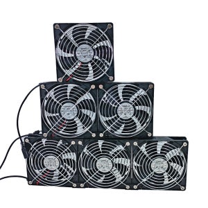 어댑터가 포함된 냉각 시스템 팬, 높은 공기 흐름을 가진 BTC 채굴기, 2700rpm, 120mm, 12V 0.3A 1FAN 2FANS 3FANS