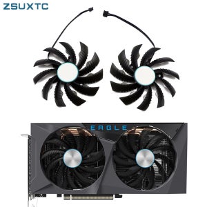 이글 그래픽 카드 냉각 팬, 기가바이트 지포스 RTX 3060 3060Ti 용 GPU 선풍기, 95mm PLD10010S12H RTX3060 3060 Ti