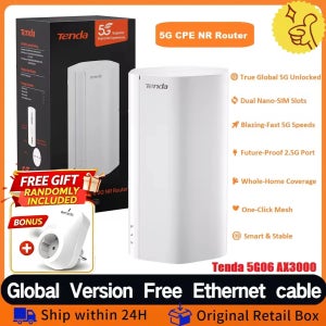 TENDA 5G CPE SIM 라우터 AX3000 WI-FI 6 무선 CPE 모뎀 WIFI 핫스팟 5G/4G/3G 멀티 모드 2.4GHZ 5GHZ 홈 인터넷 메시 라우터
