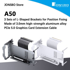 JONSBO A50 PCIe 5.0 알루미늄 수직 그래픽 카드 고속 전송 연장선 PC 빌딩 키트용 간섭 없는 전송선