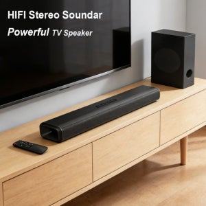2.1채널 사운드바(서브우퍼 포함), 100W 강력한 TV 블루투스 스피커(HDMI ARC 지원), 3D 서라운드 사운드 홈시어터 시스템 오디오 세트