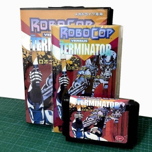 새로운 도착 상품 ROBOCOP VS TERMINATOR 박스와 설명서 포함 16비트 MD 게임 카드(세가 메가 드라이브용, 제네시스용)