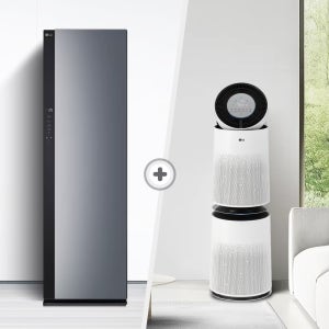 LG 오브제컬렉션 스타일러 + LG 퓨리케어 AI 360 공기청정기 SC5GMR52S + AS285DWWC