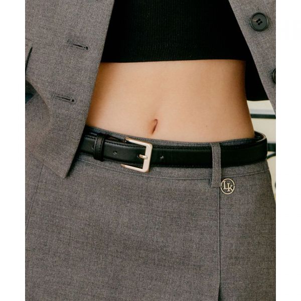 룩캐스트 헤리 씬 레더 벨트 HERY THIN LEATHER BELT BT001