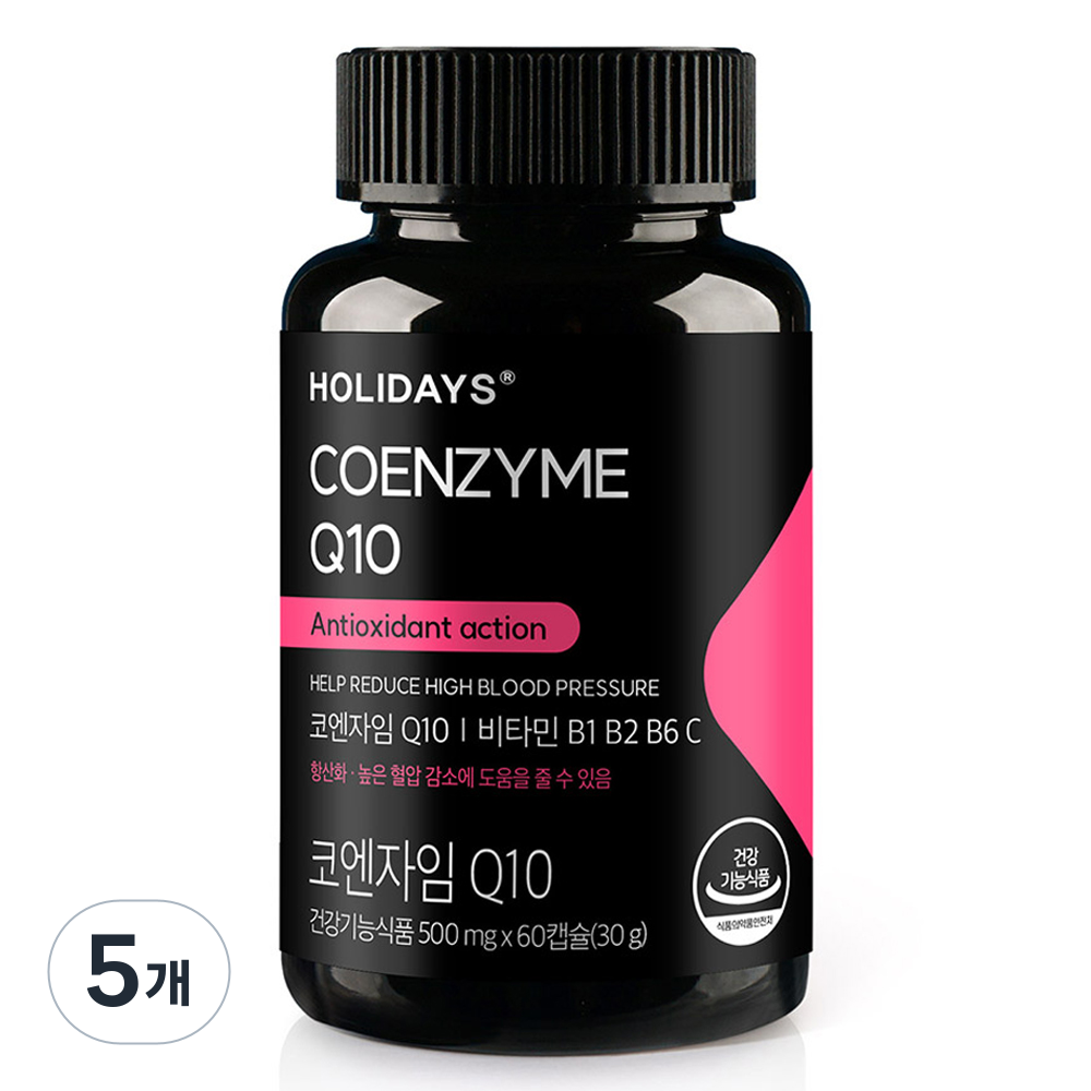 홀리데이즈 코엔자임 Q10 30g 60정 5개