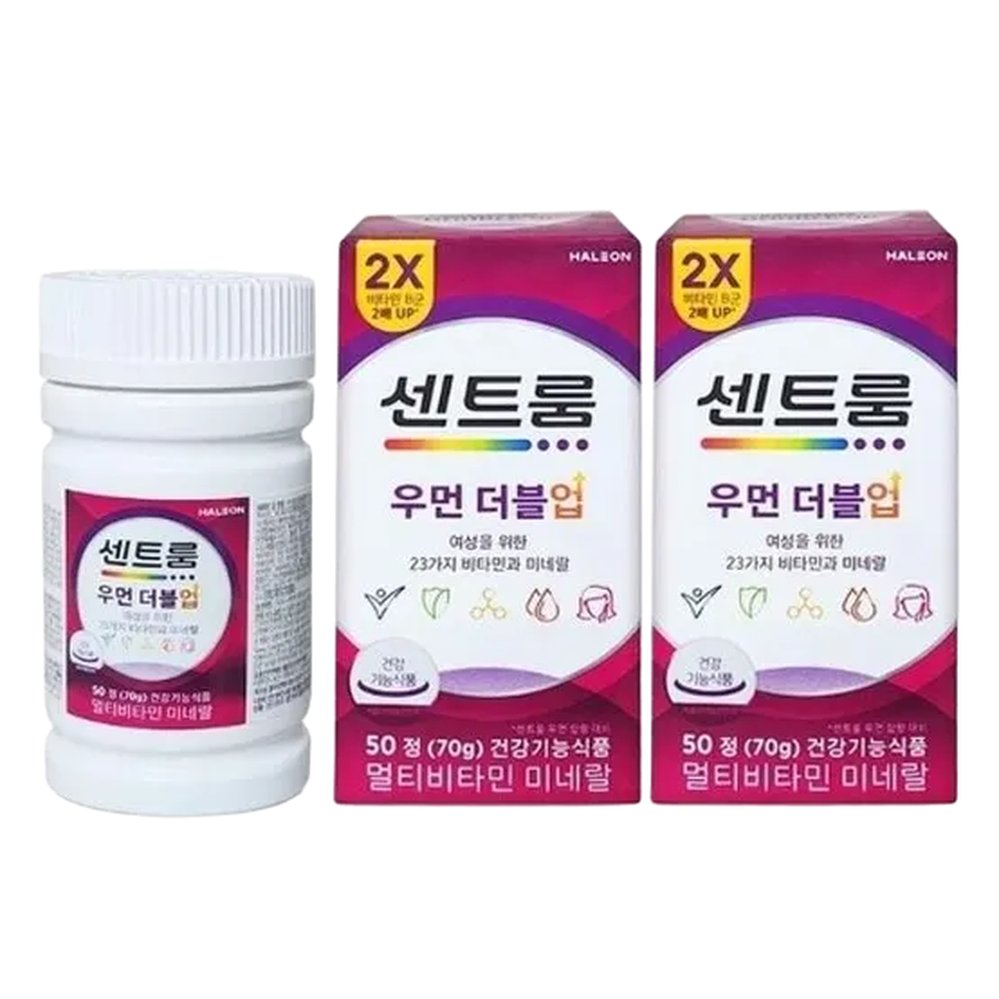 센트룸 우먼 더블업 50정 2개 여성 종합 멀티비타민 미네랄 D
