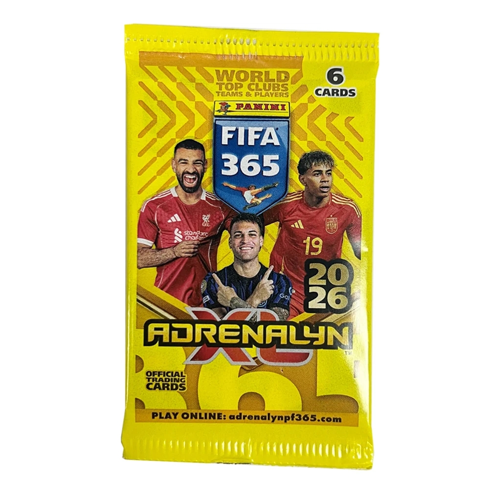 파니니 2026 6개입/세트 365 축구 트레이딩 카드 메시 지나네 호날두 벨링엄 홀란드 브라위너 사인 수집품  04 1