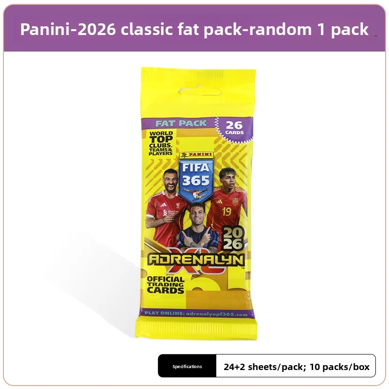 파니니 2026 FIFA365 공식 골드 카드 킬리안 음바페 & 라민 야말 듀얼 스타 사인 수집가용  01 26 1 pack 26 sheets