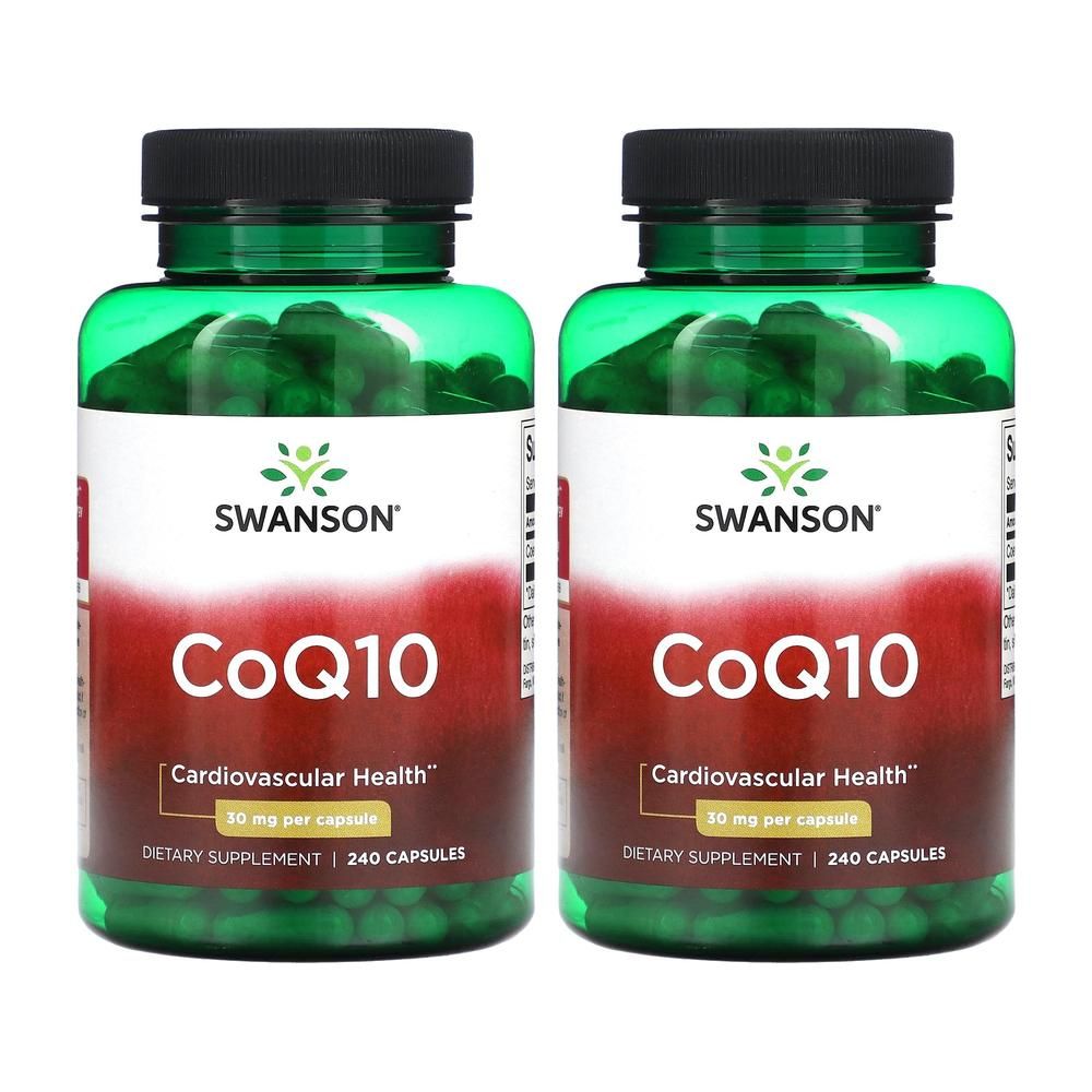 스완슨 코큐텐 코엔자임Q10 CoQ10 30mg 240캡슐 2병