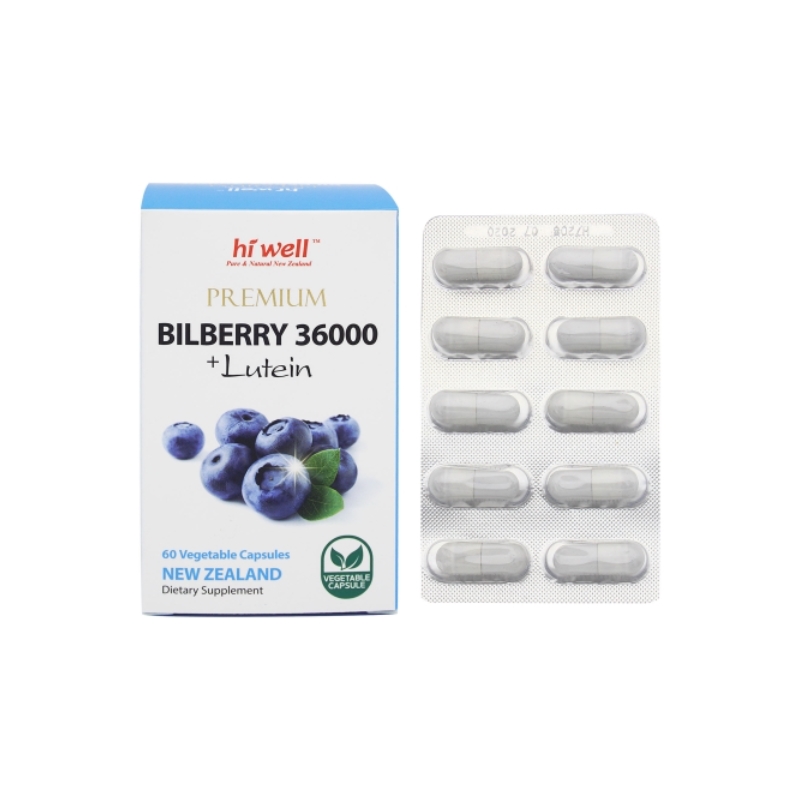 하이웰 빌베리 36000mg 루테인12mg 60캡슐 1개 제아잔틴 안토시아닌 영양제 60정