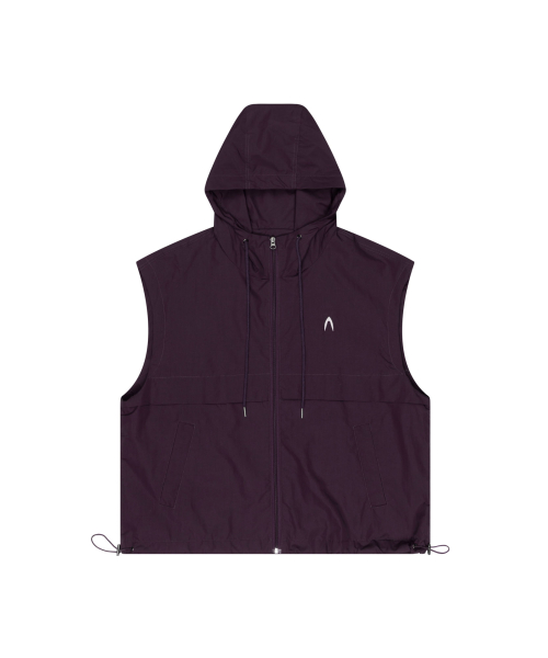 [아캄] Nylon Hooded Vest (Purple) AK23OT06PP