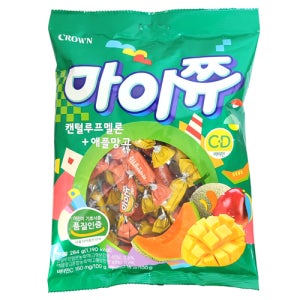 크라운 마이쮸 캔털루프멜론 애플망고 284g