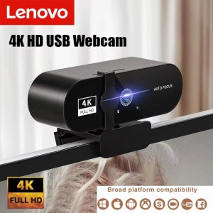 레노버 4k 카메라 컴퓨터 HD 카메라 내장 마이크 네트워크 카메라 온라인 수업 회의 라이브 방송용 웹 비디오 카메라