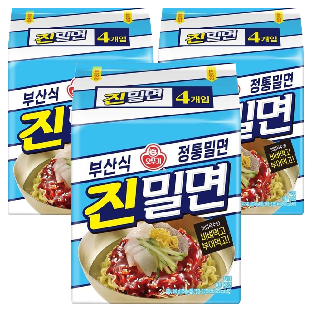 오뚜기 진밀면 135g, 12개 (9,980원) (무료배송)