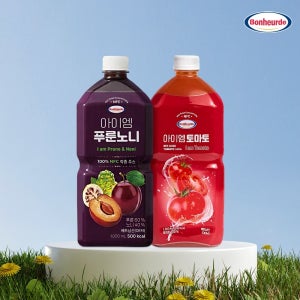 ⭐타임딜⭐ [아이엠 푸•토] 푸룬노니 주스 1L 1병 + 토마토 주스 1L 1병