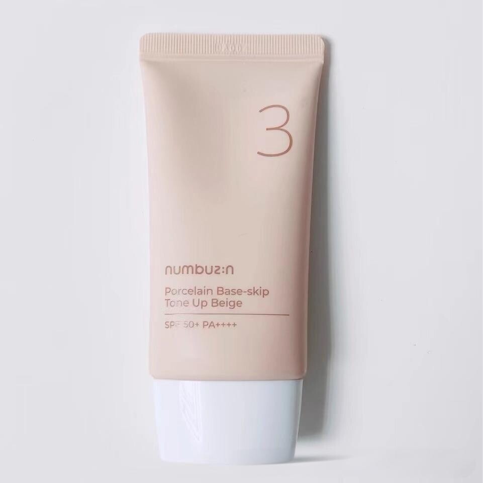 넘버즈인 3번 도자기결 파데스킵 톤업베이지  (SPF50+ PA++++)  50ml