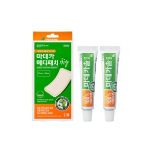 동국제약 메디패치 NEW 상처케어 필승조합( 마데카 메디패치 빅 대형 2매 + 마데카솔 연고 8g 2개)
