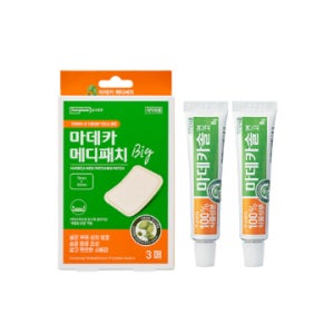 동국제약 메디패치 NEW 상처케어 필승조합( 마데카 메디패치 빅 소형 3매 + 마데카솔 연고 8g 2개)
