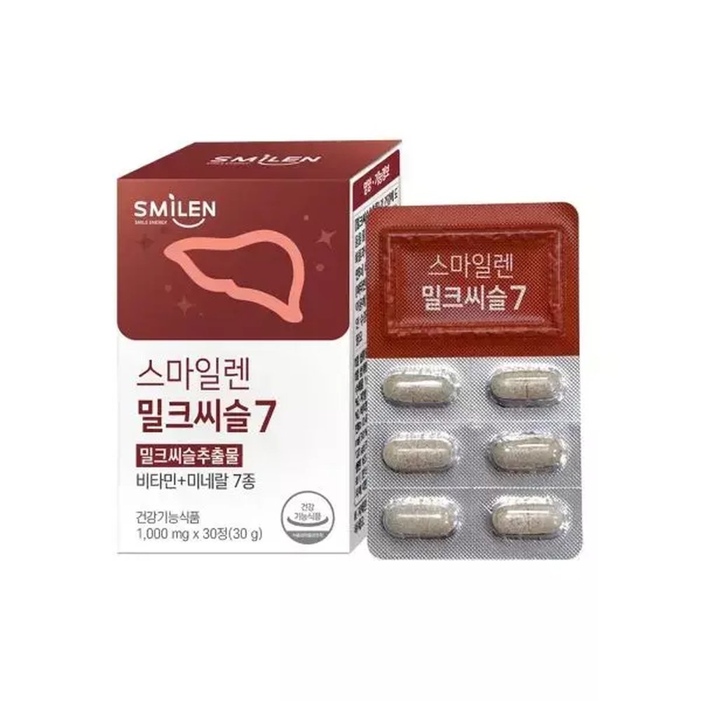 스마일렌 밀크씨슬 7 1000mg30정 1개 30정
